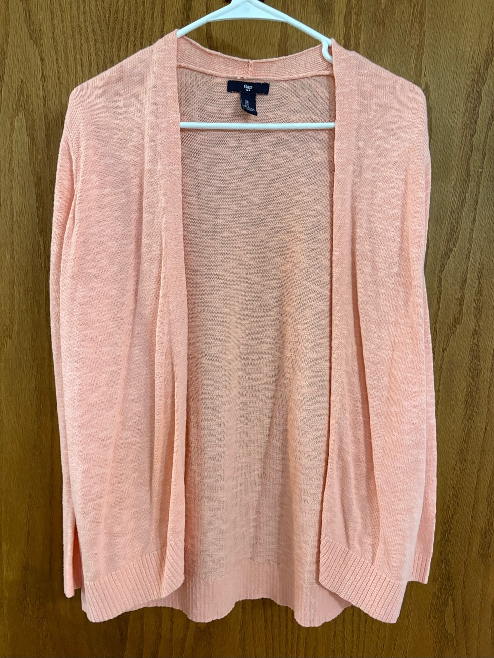 GAP Peach Open-Front Lightweight Cardigan